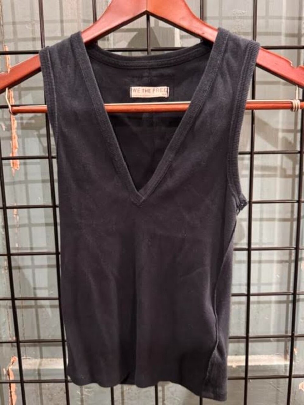 Womens We The Free Hip-Length Fitted V-Neck Tank